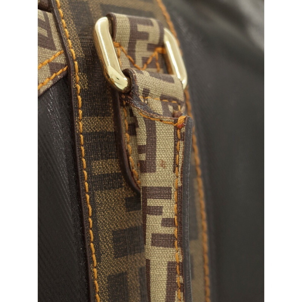 FENDI Zucca Zucchino Boston Bag Handbag - Picture 5 of 9